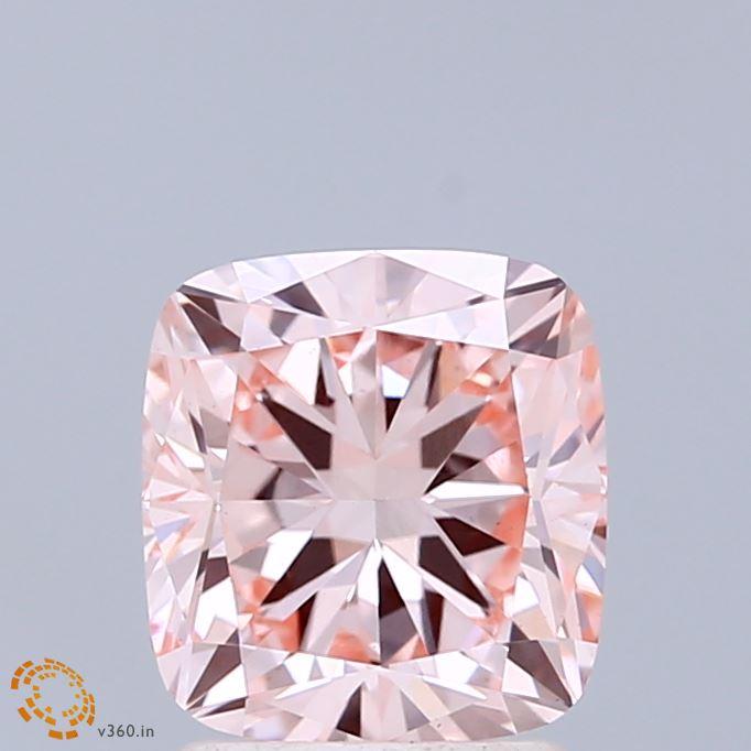 2.02 Ct. Fancy Intense Pink Cushion Lab Grown Diamond
