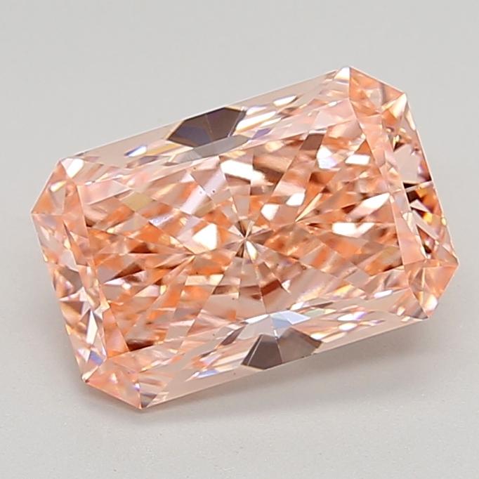 3.02 Ct. Fancy Vivid  Pink Radiant Lab Grown Diamond