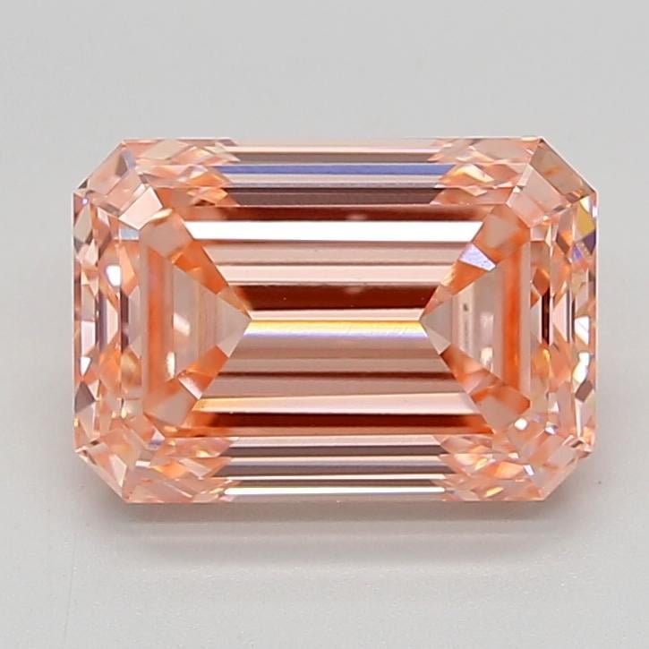 4.29 Ct. Fancy Intense  Pink Emerald Lab Grown Diamond