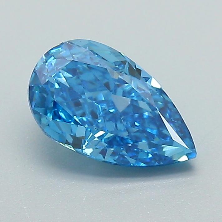 1.03 Ct. Fancy Vivid Blue Pear Lab Grown Diamond