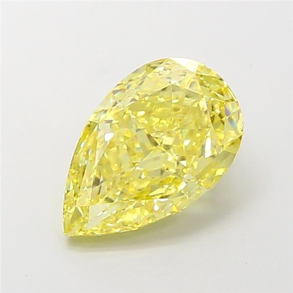 3.02 Ct. Fancy Intense Yellow Pear Lab Grown Diamond
