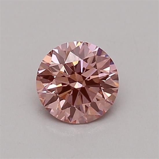 0.32 Ct. Fancy Vivid Pink Round Lab Grown Diamond