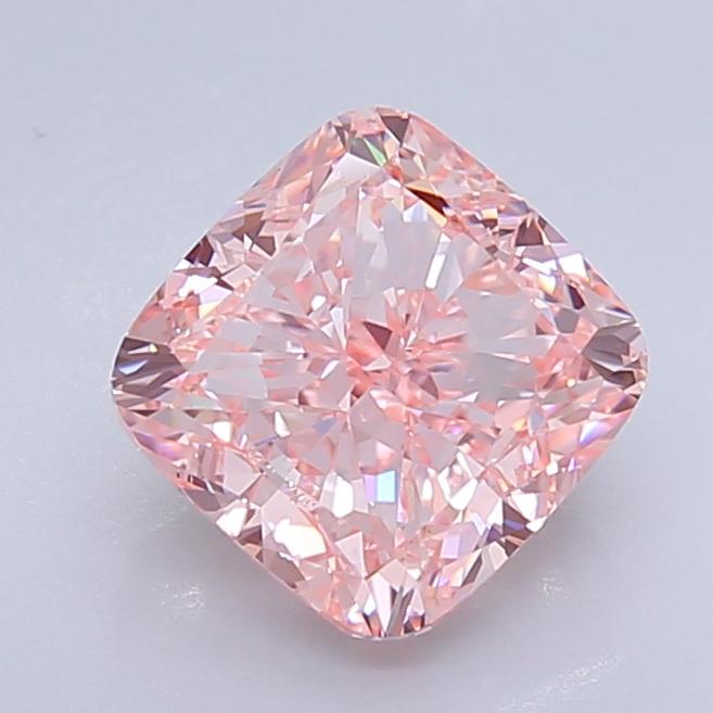 4.00 Ct. Fancy Intense Pink Cushion Lab Grown Diamond