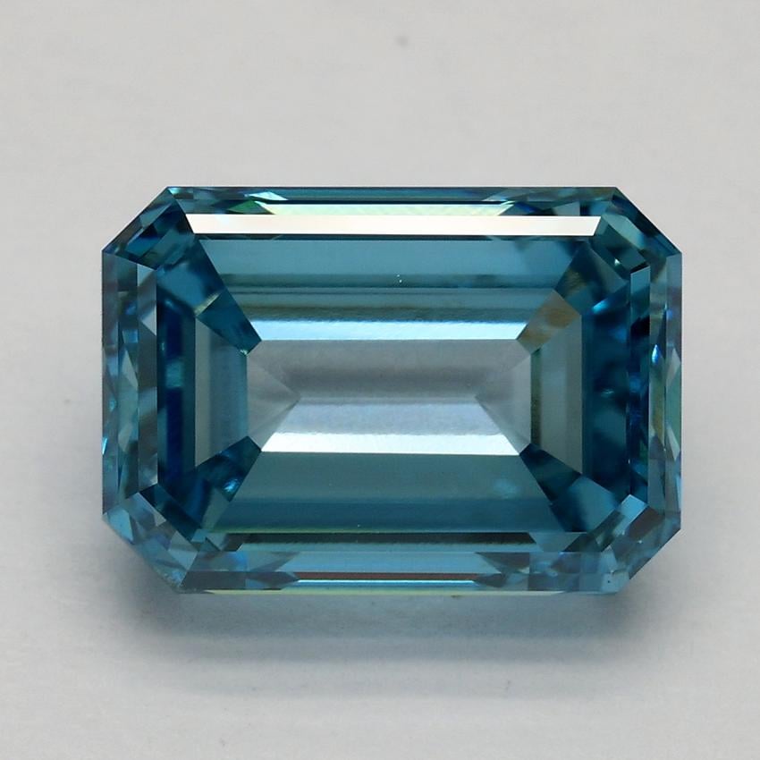 5.02 Ct. Fancy Vivid Blue Emerald Lab Grown Diamond