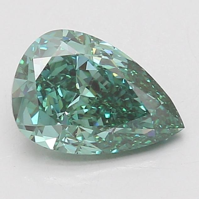 2.06 Ct. Fancy Vivid Green Pear Lab Grown Diamond