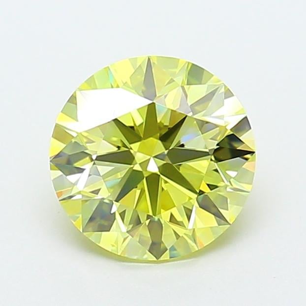2.04 Ct. Fancy Intense Yellow Round Lab Grown Diamond