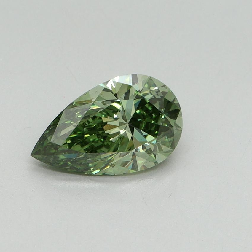 1.00 Ct. Fancy Vivid Green Pear Lab Grown Diamond