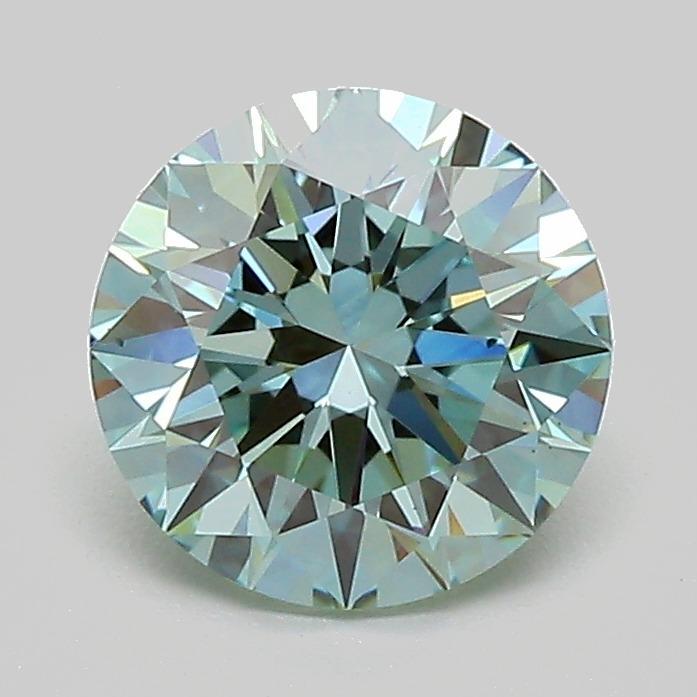 1.50 Ct. Fancy Intense Green Round Lab Grown Diamond