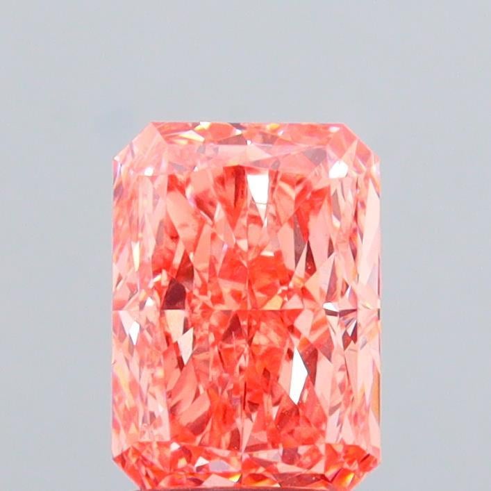 2.00 Ct. Fancy Vivid  Pink Radiant Lab Grown Diamond