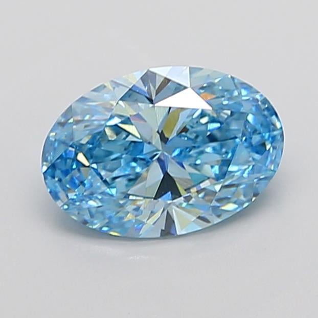 2.15 Ct. Fancy Vivid Blue Oval Lab Grown Diamond