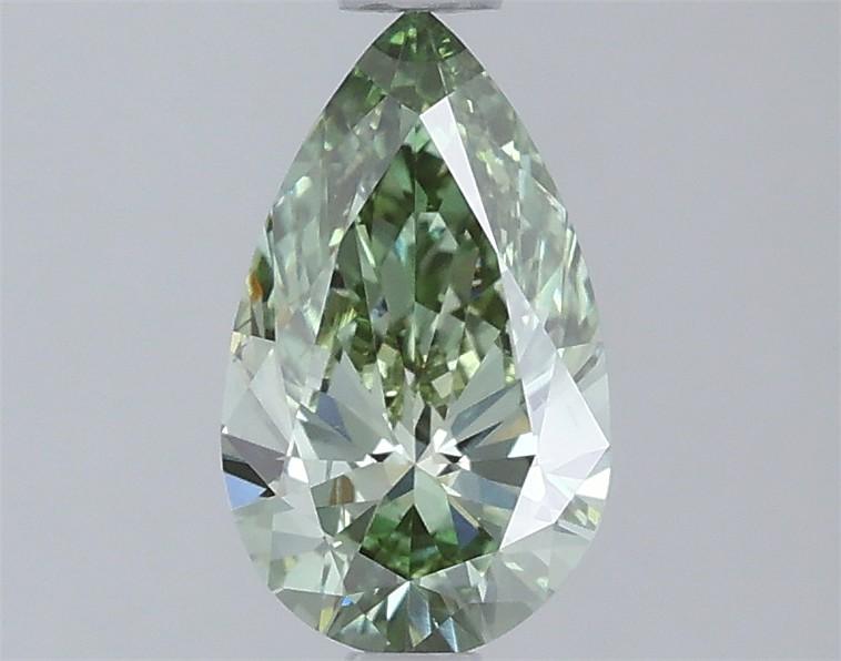 0.99 Ct. Fancy Vivid Green Pear Lab Grown Diamond