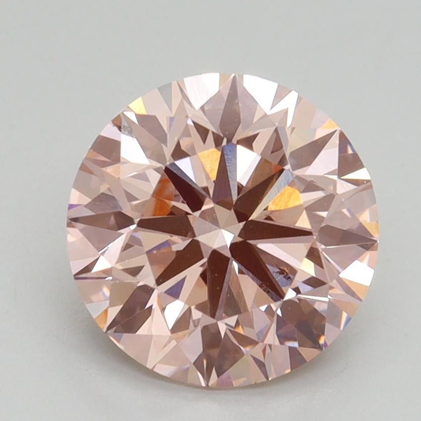 2.50 Ct. Fancy Intense Pink Round Lab Grown Diamond
