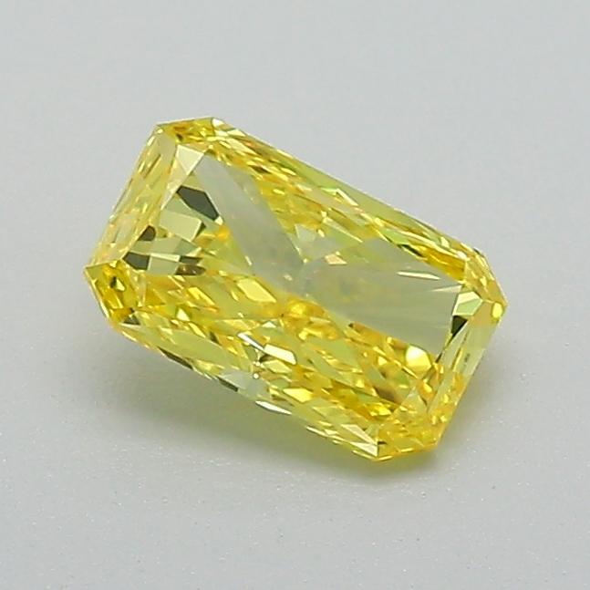 0.53 Ct. Fancy Vivid Yellow Radiant Lab Grown Diamond