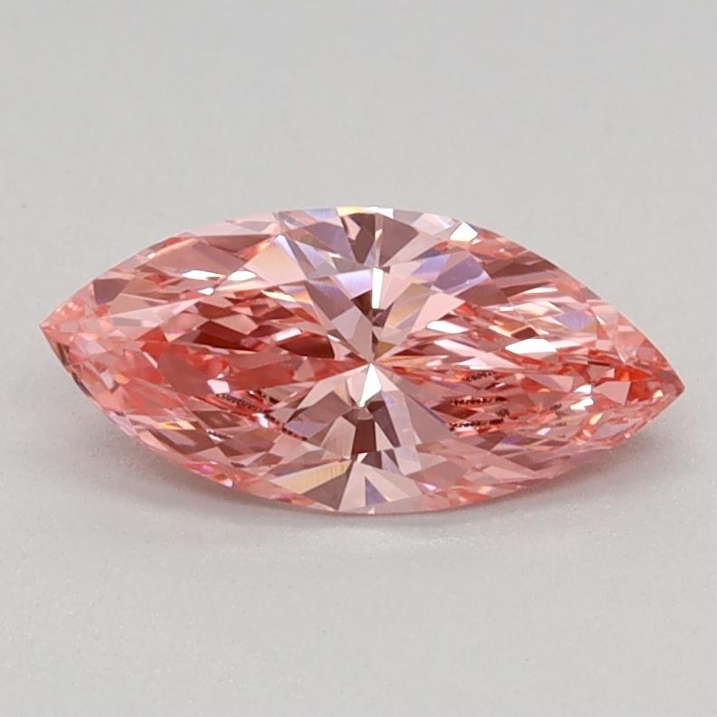 0.50 Ct. Fancy Vivid Pink Marquise Lab Grown Diamond