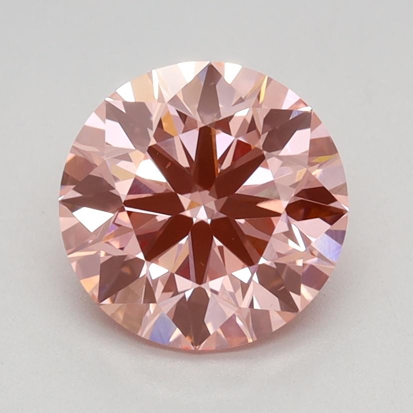 1.49 Ct. Fancy Vivid Pink Round Lab Grown Diamond