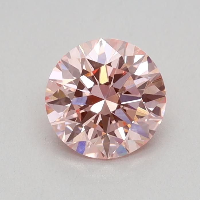 0.47 Ct. Fancy Intense Pink Round Lab Grown Diamond