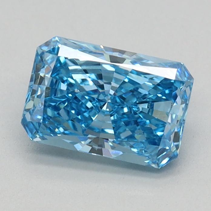 0.64 Ct. Fancy Vivid Blue Radiant Lab Grown Diamond