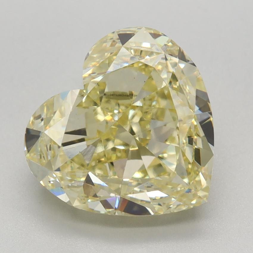 3.20 Ct. Fancy Yellow Heart Lab Grown Diamond