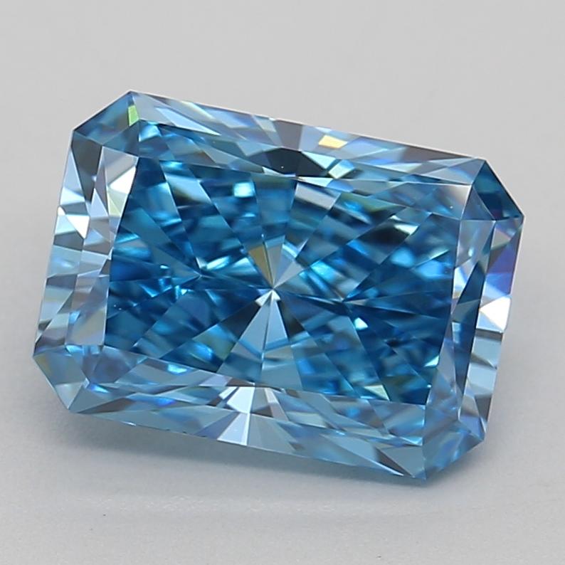 1.93 Ct. Fancy Vivid Blue Radiant Lab Grown Diamond