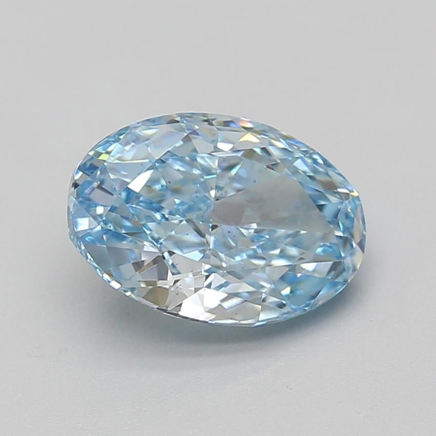 3.00 Ct. Fancy Vivid Blue Oval Lab Grown Diamond