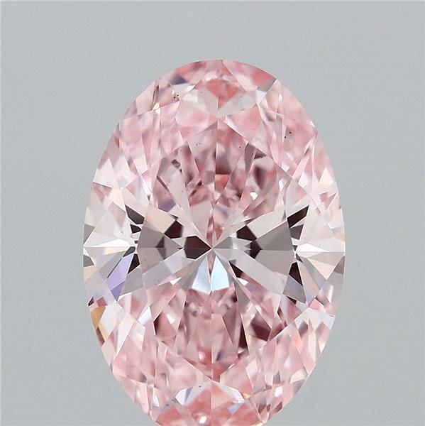 1.73 Ct. Fancy Vivid Pink Oval Lab Grown Diamond