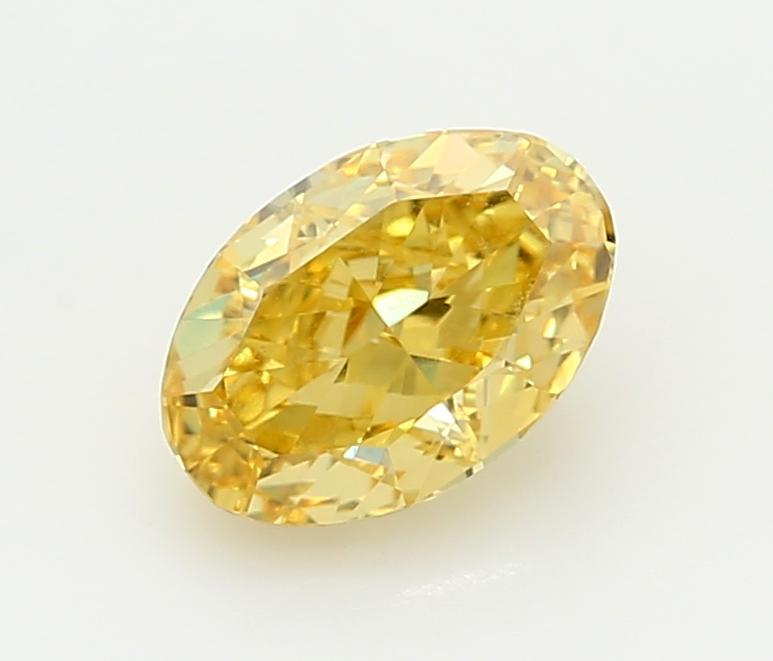 2.02 Ct. Fancy Vivid  Yellow Oval Lab Grown Diamond