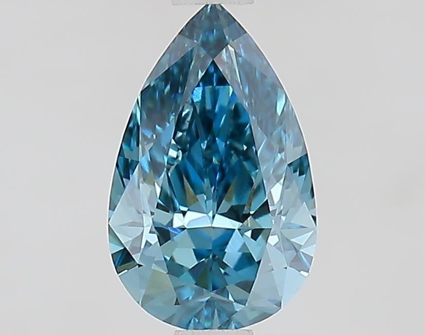 1.02 Ct. Fancy Vivid Blue Pear Lab Grown Diamond
