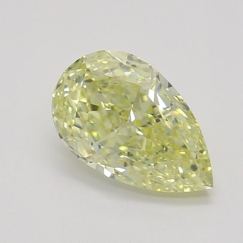 0.81 Ct. Fancy Yellow Pear Diamond