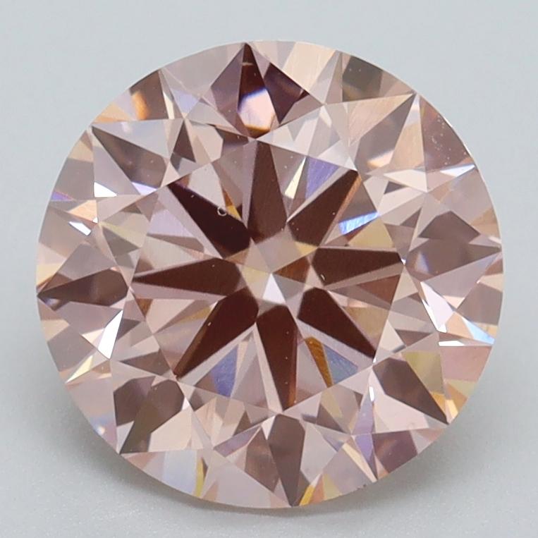 2.75 Ct. Fancy Intense Pink Round Lab Grown Diamond