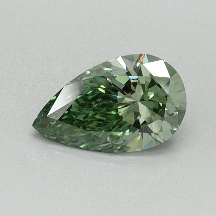 0.40 Ct. Fancy Vivid Green Pear Lab Grown Diamond