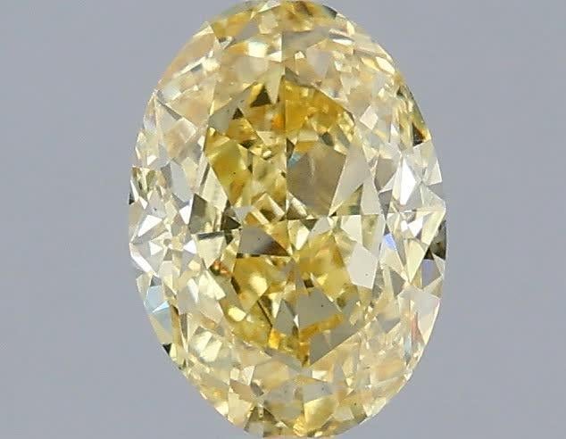 1.01 Ct. Fancy Intense Yellow Oval Lab Grown Diamond