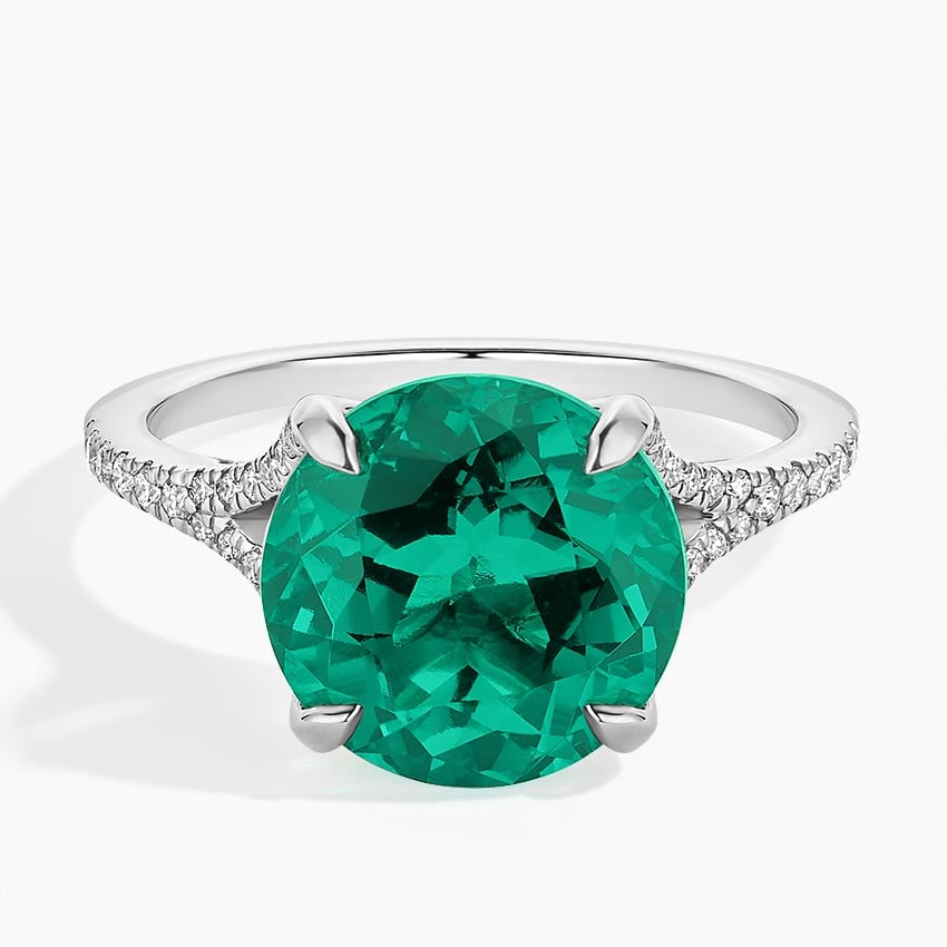 Queen Emerald ~ emerald-and-diamond-cocktail-ring -custom-made-in-solid-18k-yellow-gold