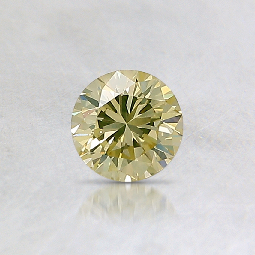 0.32 Ct. Fancy Yellow Round Diamond