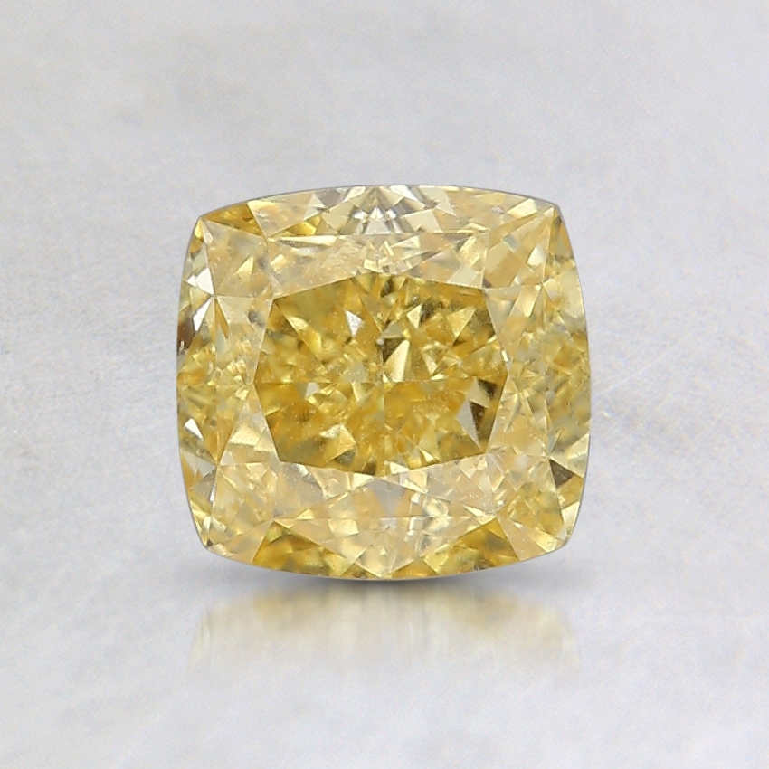 1.00 Ct. Fancy Intense Orangy Yellow Cushion Diamond