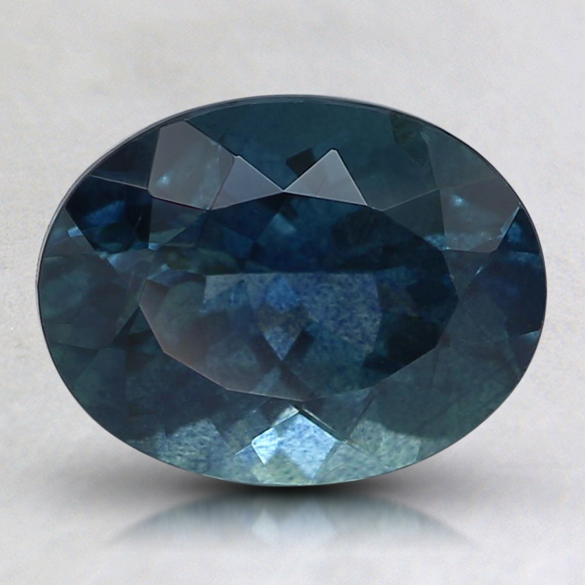 8.8x6.8mm Teal Oval Montana Sapphire