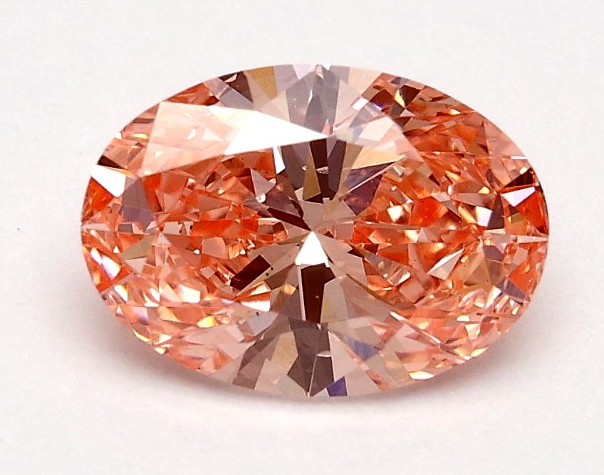 1.01 Ct. Fancy Vivid Pink Oval Lab Grown Diamond