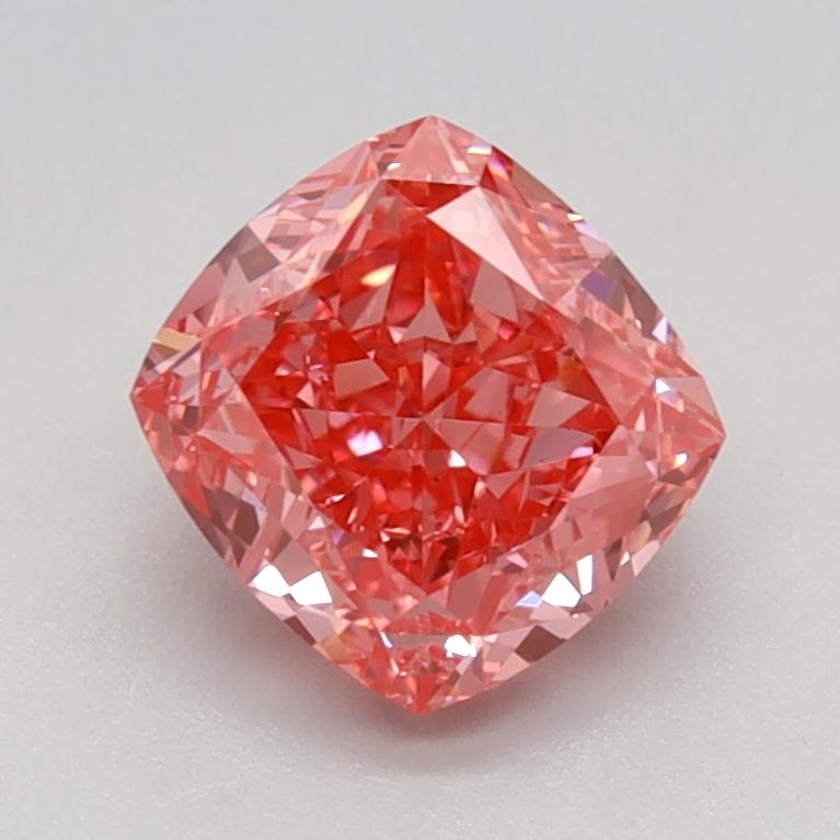 1.25 Ct. Fancy Vivid Pink Cushion Lab Grown Diamond