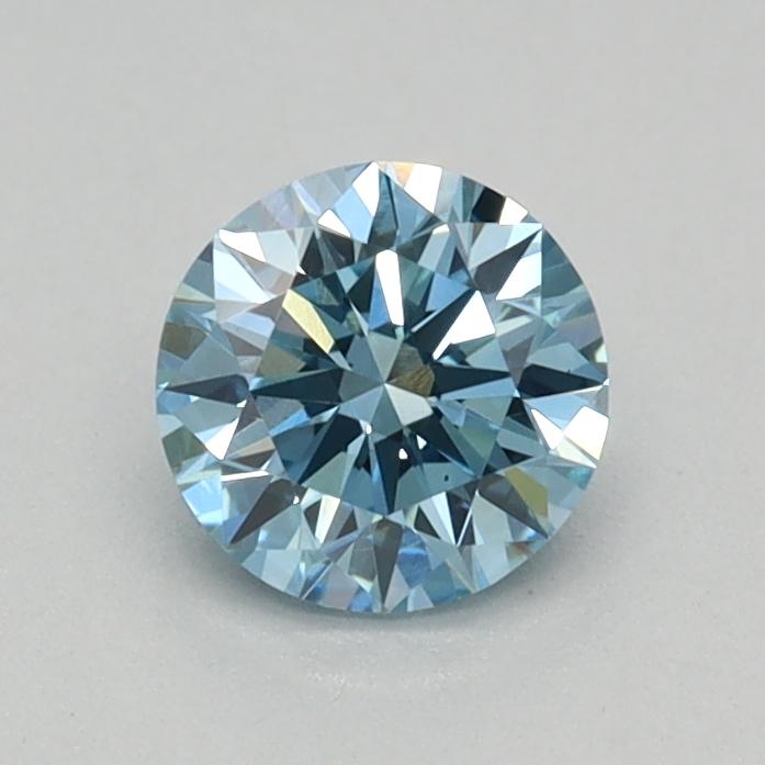 0.33 Ct. Fancy Vivid Blue Round Lab Grown Diamond