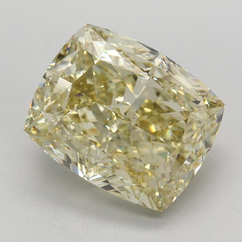 4.30 Ct. Fancy Intense Yellow Cushion Lab Grown Diamond