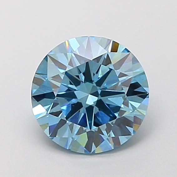 1.81 Ct. Fancy Vivid Blue Round Lab Grown Diamond