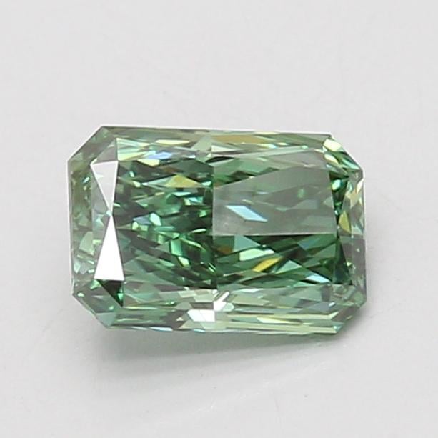 1.06 Ct. Fancy Vivid Green Radiant Lab Grown Diamond