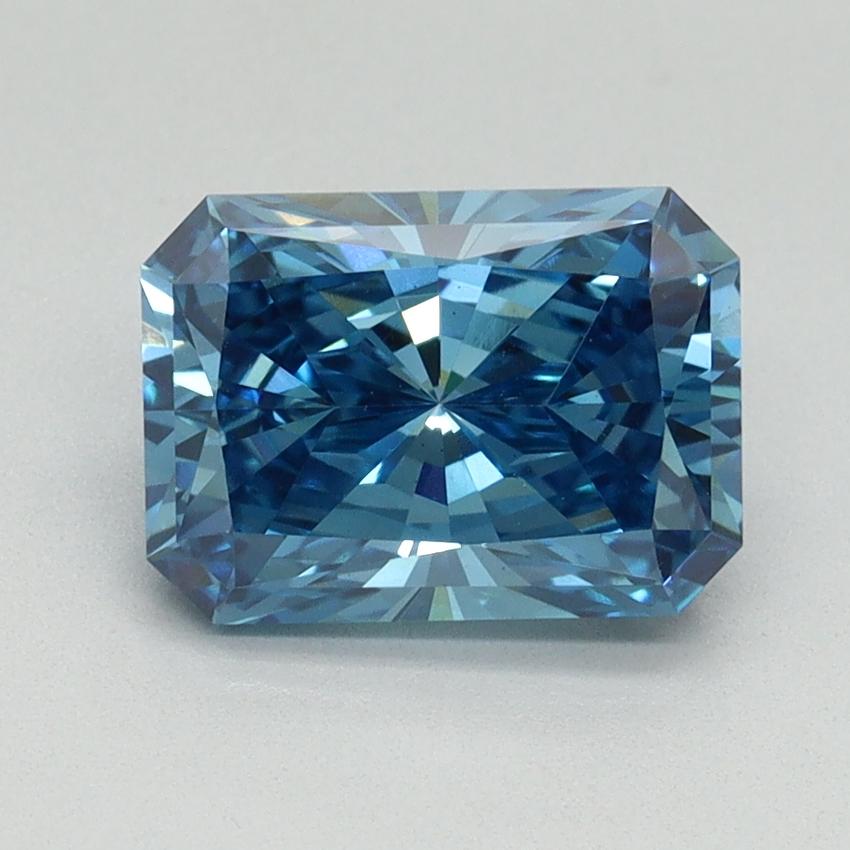 1.96 Ct. Fancy Vivid Blue Radiant Lab Grown Diamond