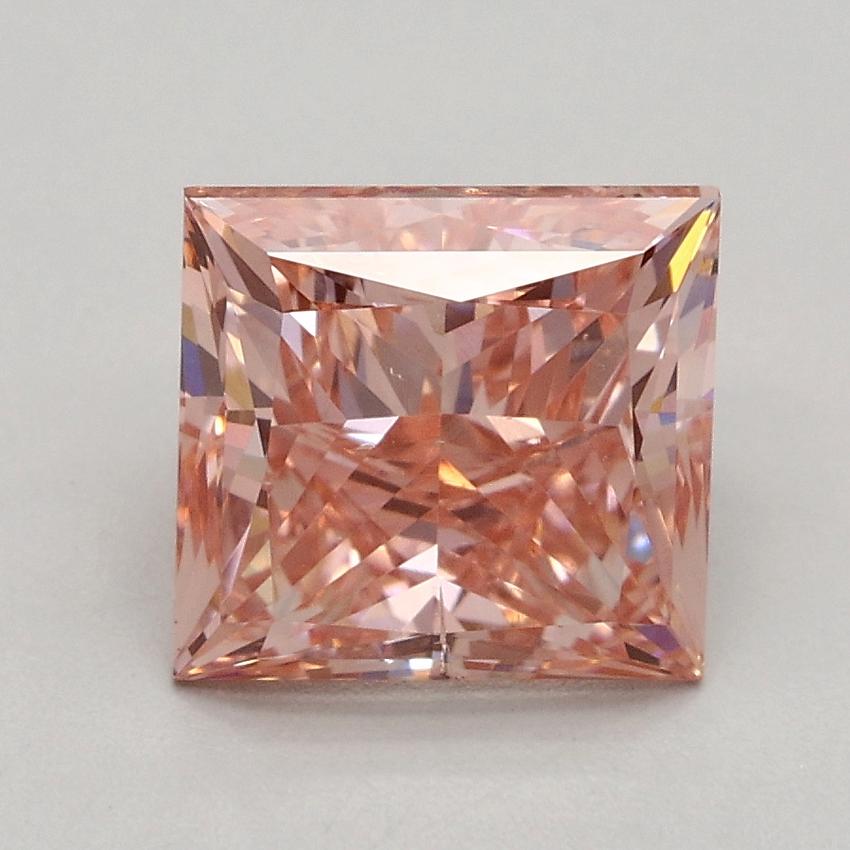 2.00 Ct. Fancy Intense Pink Princess Lab Grown Diamond
