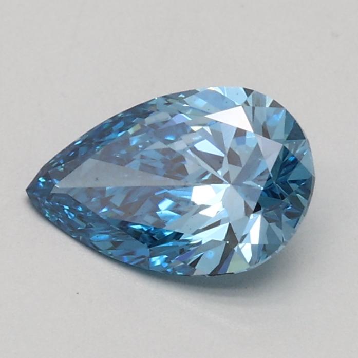 0.51 Ct. Fancy Vivid Blue Pear Lab Grown Diamond