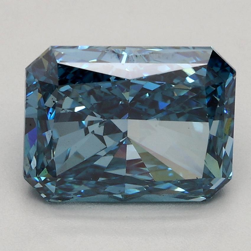 2.41 Ct. Fancy Vivid Blue Radiant Lab Grown Diamond