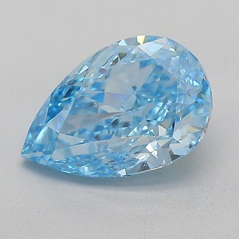 0.83 Ct. Fancy Vivid Blue Pear Lab Grown Diamond