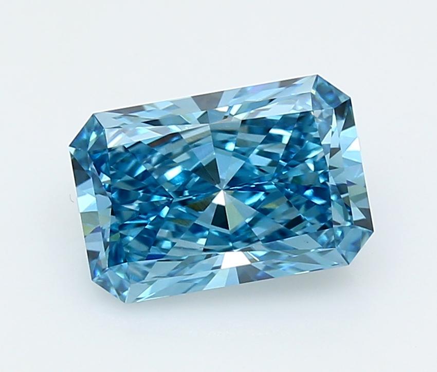 3.05 Ct. Fancy Vivid  Blue Radiant Lab Grown Diamond