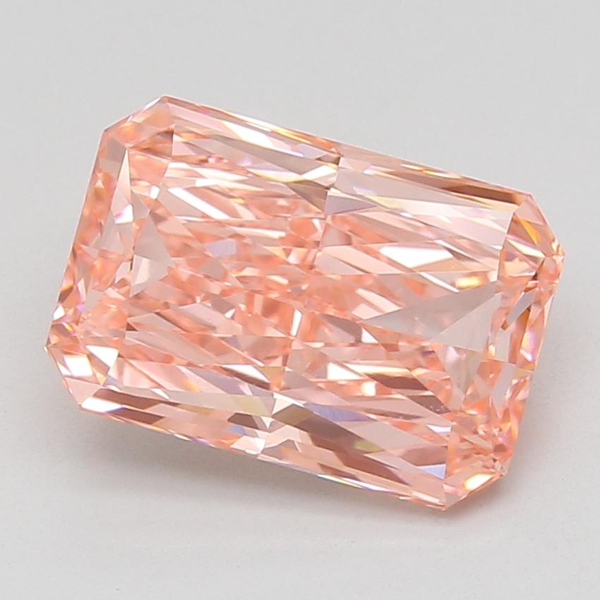 4.58 Ct. Fancy Vivid Pink Radiant Lab Grown Diamond