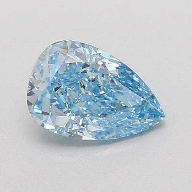 1.10 Ct. Fancy Vivid Blue Pear Lab Grown Diamond