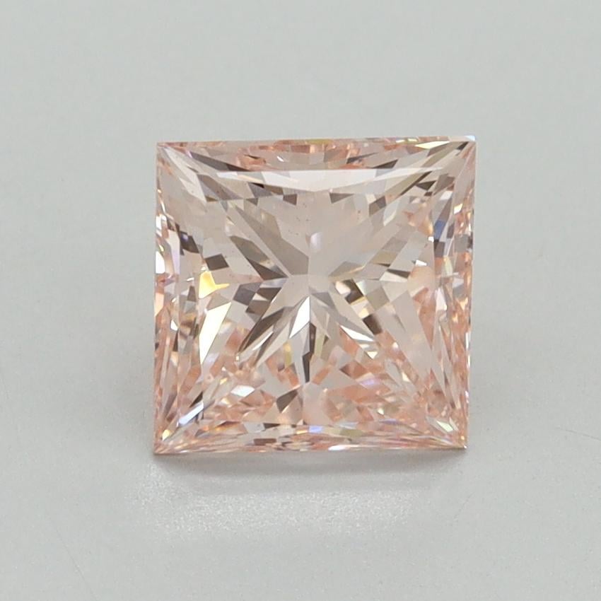 1.55 Ct. Fancy Intense Pink Princess Lab Grown Diamond